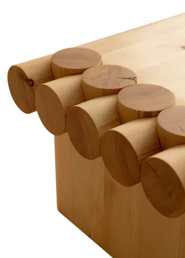 004 Coffee Table sofabord - Mat olievokset fyrretræ, 120x80x35 cm - Vaarnii