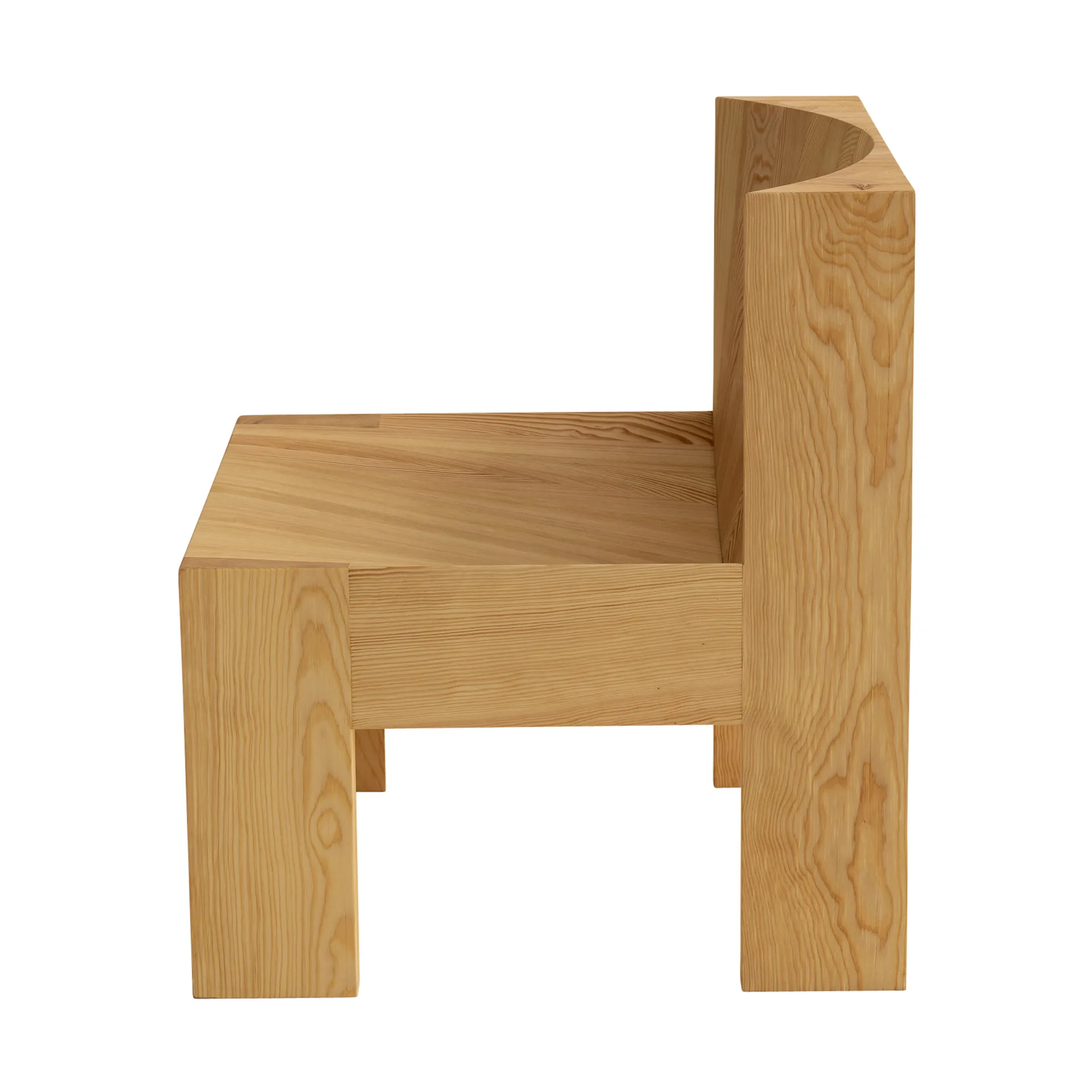 005 Lounge Chair loungestol, Mat olievokset fyrretræ Vaarnii