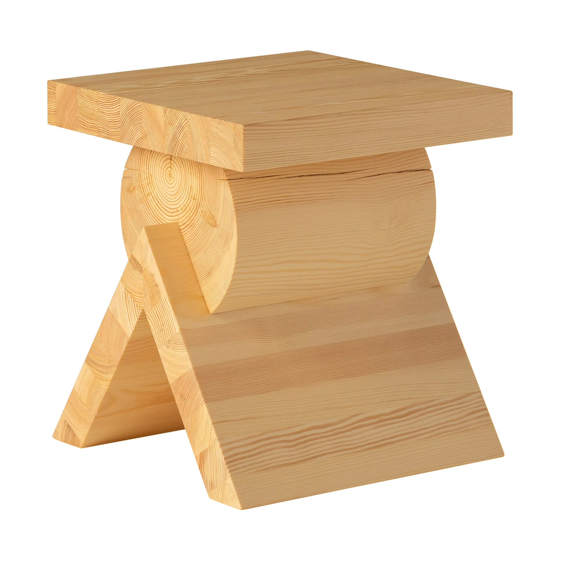 006 AA Side Table sidebord, Mat olievokset fyrretræ, 40x40x45 cm Vaarnii