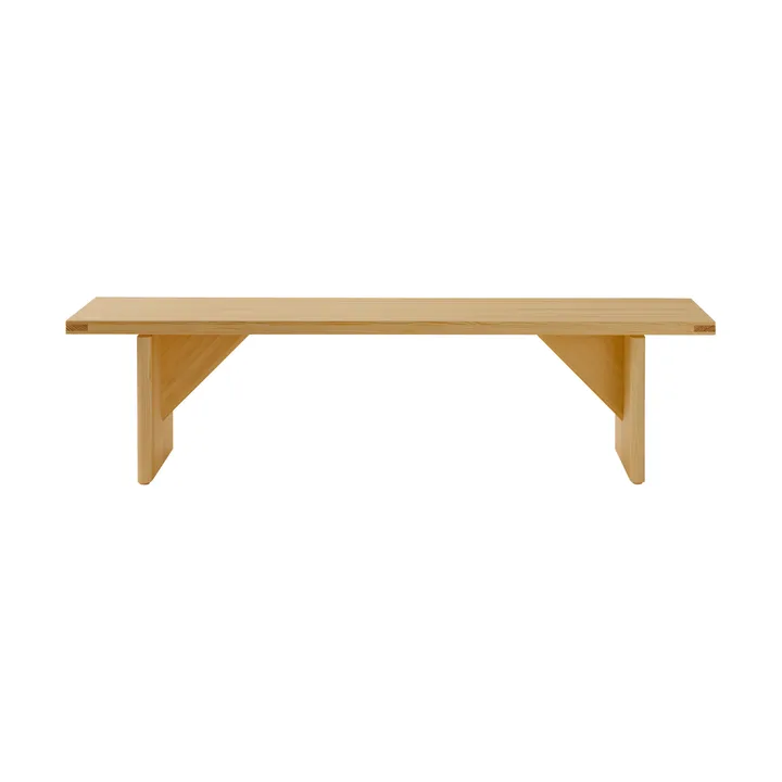 012 Kolmio Bench bænk - Mat olievokset fyrretræ, 176x42x45 cm - Vaarnii