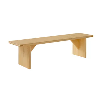 012 Kolmio Bench bænk - Mat olievokset fyrretræ, 176x42x45 cm - Vaarnii