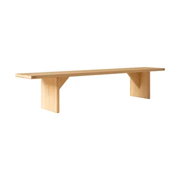 012 Kolmio Bench bænk - Mat olievokset fyrretræ, 227x42x45 cm - Vaarnii