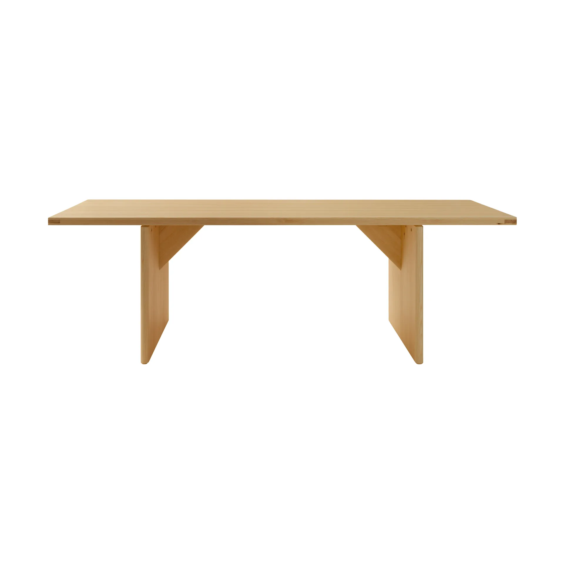 012 Kolmio Dining Table bord, Mat olievokset fyrretræ, 227x95x72 cm Vaarnii