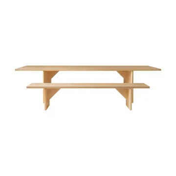 012 Kolmio Dining Table bord - Mat olievokset fyrretræ, 305x99x72 cm - Vaarnii