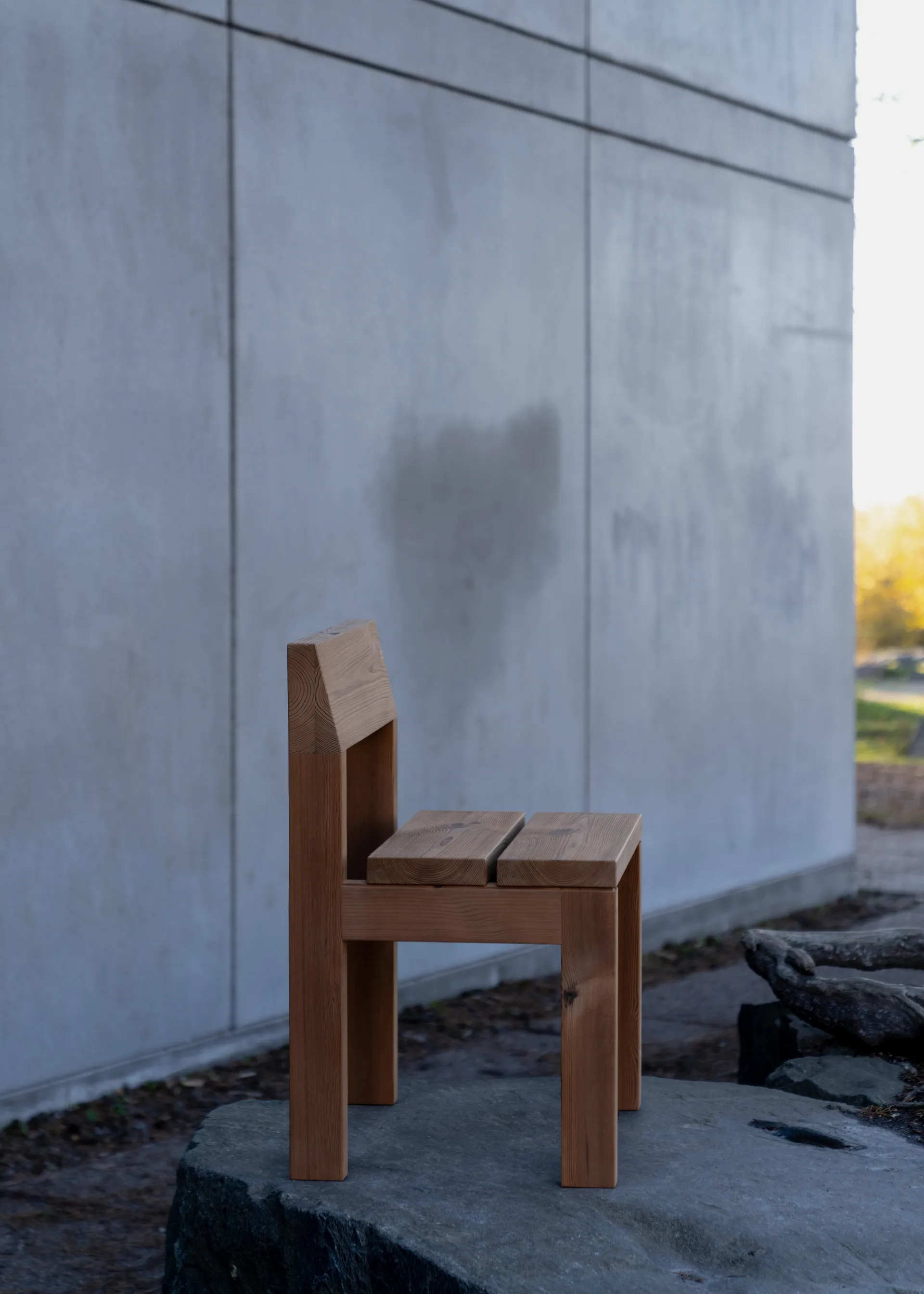 013 Osa Outdoor Dining Chair stol, Mat olievokset fyrretræ Vaarnii