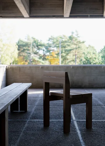 013 Osa Outdoor Dining Chair stol - Mat olievokset fyrretræ - Vaarnii