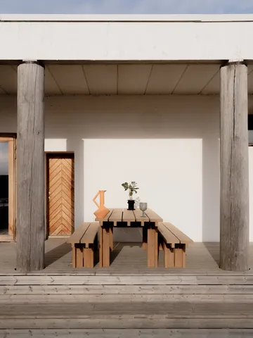 013 Osa Outdoor Table bord - Varmebehandlet fyrretræ, 182x75x78 cm - Vaarnii