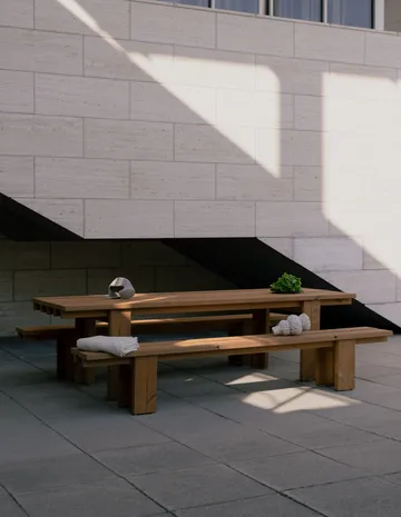 013 Osa Outdoor Table bord - Varmebehandlet fyrretræ, 182x75x78 cm - Vaarnii