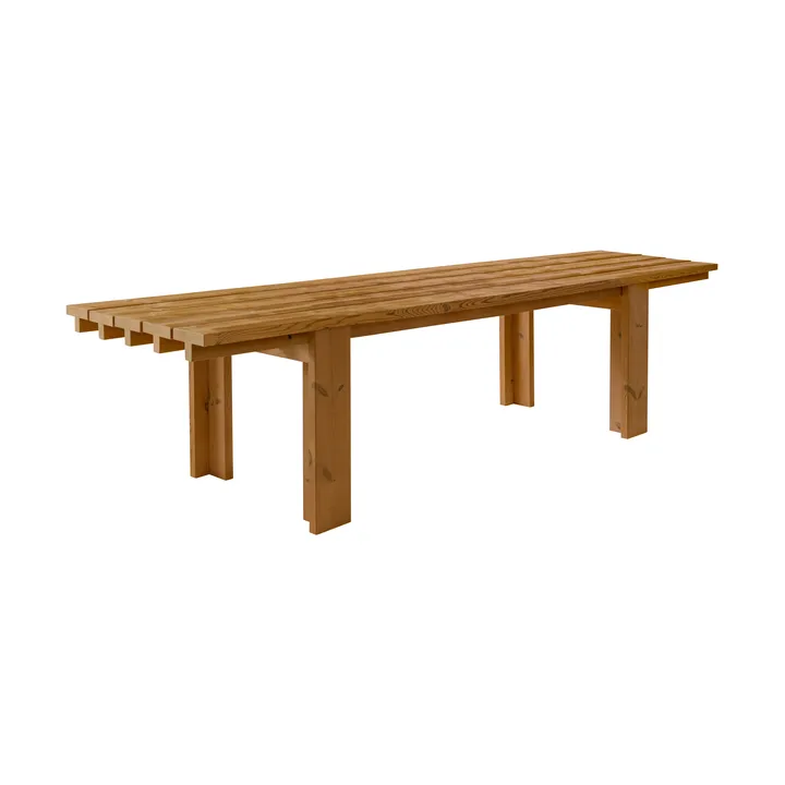 013 Osa Outdoor Table bord - Varmebehandlet fyrretræ, 333x94x78 cm - Vaarnii