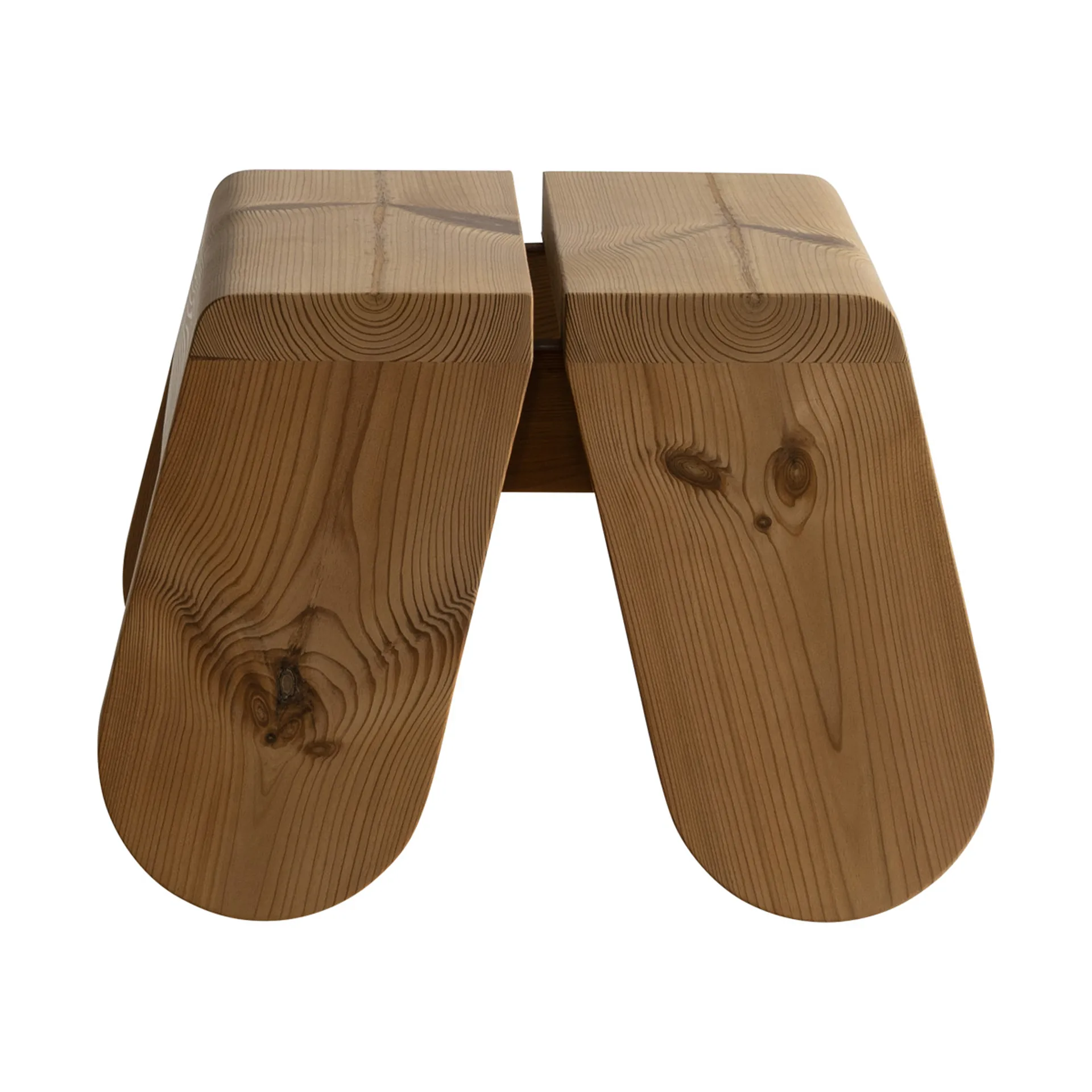 015 Peace Outdoor Foot Stool fodskammel, Varmebehandlet fyrretræ Vaarnii