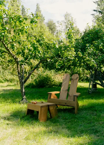 015 Peace Outdoor Lounge Chair loungestol - Varmebehandlet fyrretræ - Vaarnii