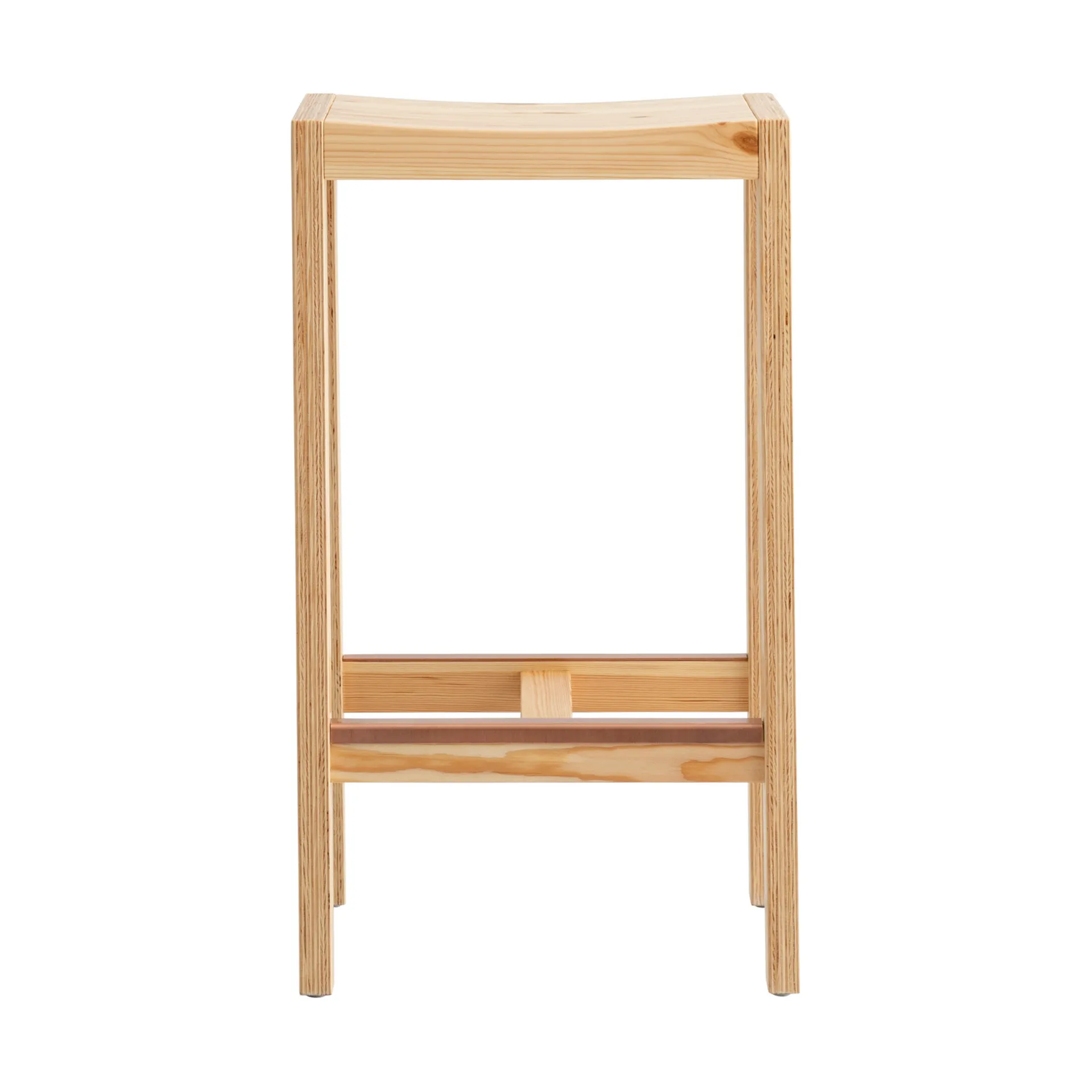 016 Maasto Bar Stool barstol, Mat olievokset fyrretræ, 65 cm Vaarnii