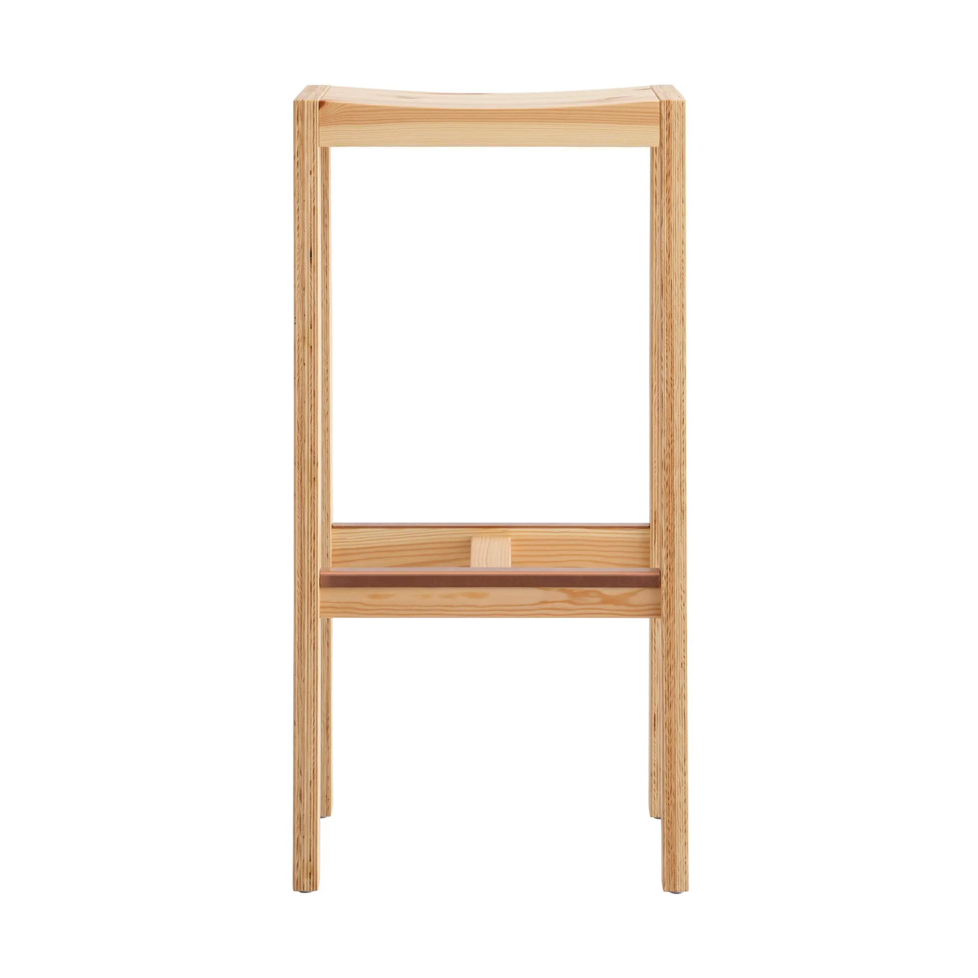 016 Maasto Bar Stool barstol, Mat olievokset fyrretræ, 75 cm Vaarnii