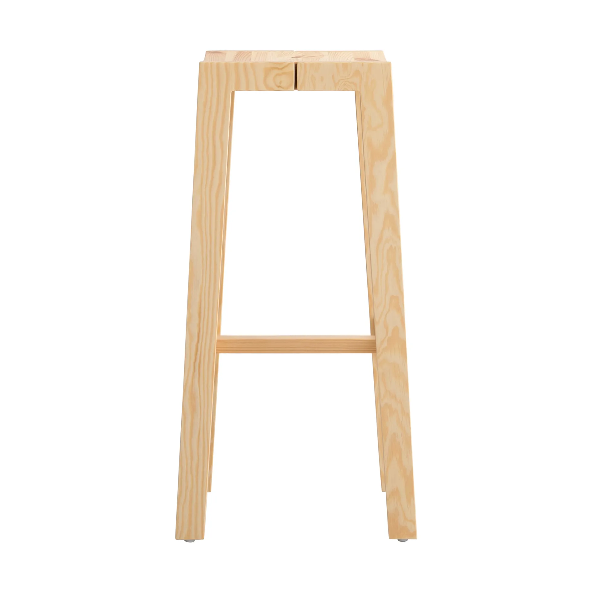 016 Maasto Bar Stool barstol, Mat olievokset fyrretræ, 75 cm Vaarnii