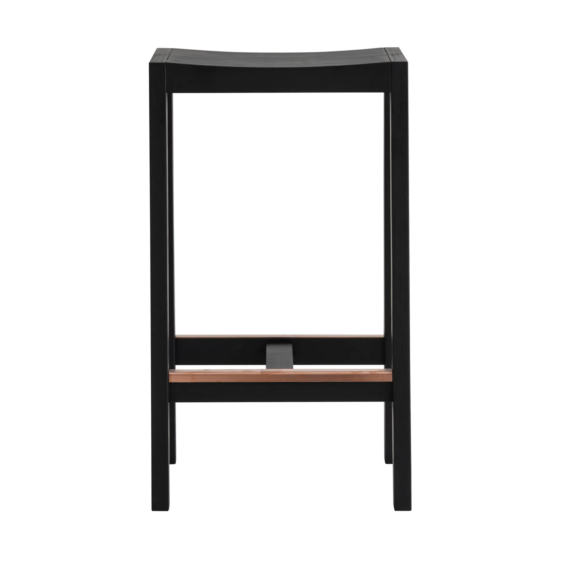 016 Maasto Bar Stool barstol, Sortbejdset fyrretræ, 65 cm Vaarnii