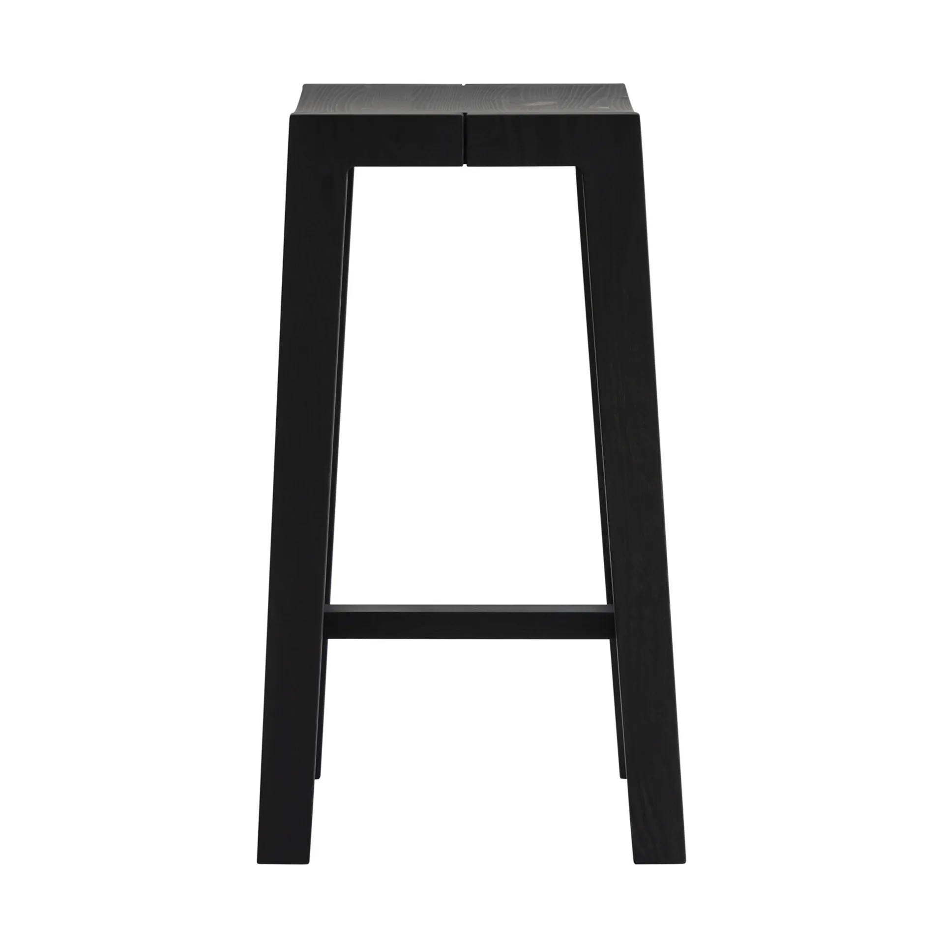 016 Maasto Bar Stool barstol, Sortbejdset fyrretræ, 65 cm Vaarnii