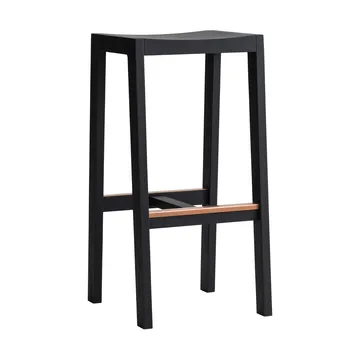 016 Maasto Bar Stool barstol - Sortbejdset fyrretræ, 75 cm - Vaarnii