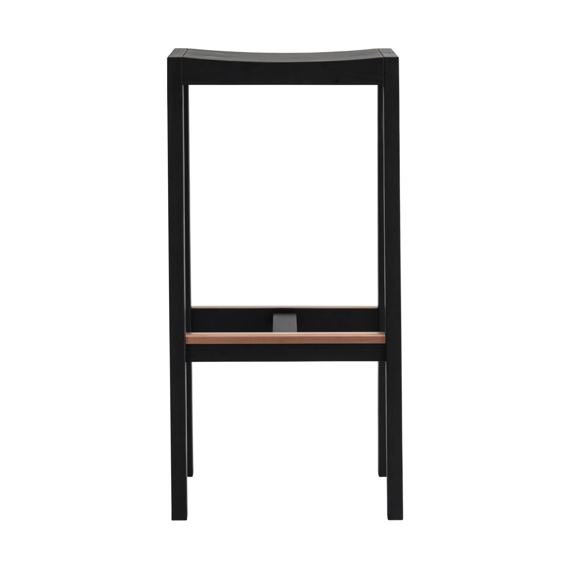 016 Maasto Bar Stool barstol, Sortbejdset fyrretræ, 75 cm Vaarnii