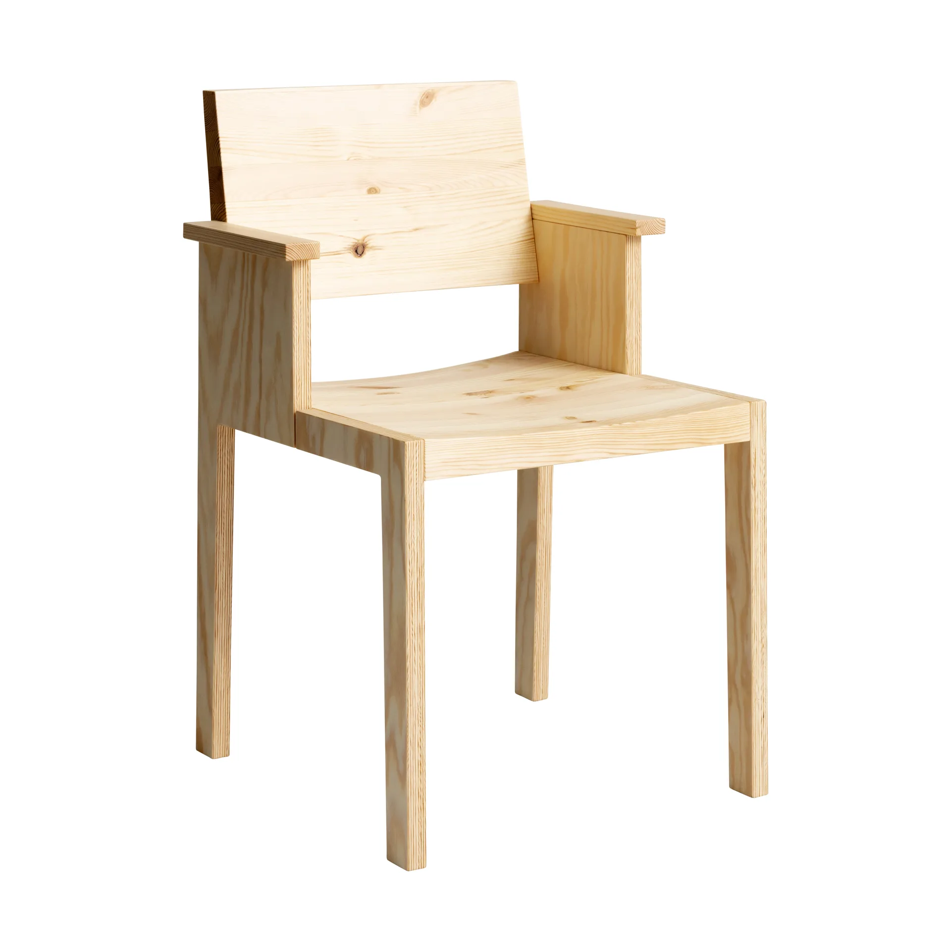 016 Maasto Dining Armchair armstol, Mat olievokset fyrretræ Vaarnii