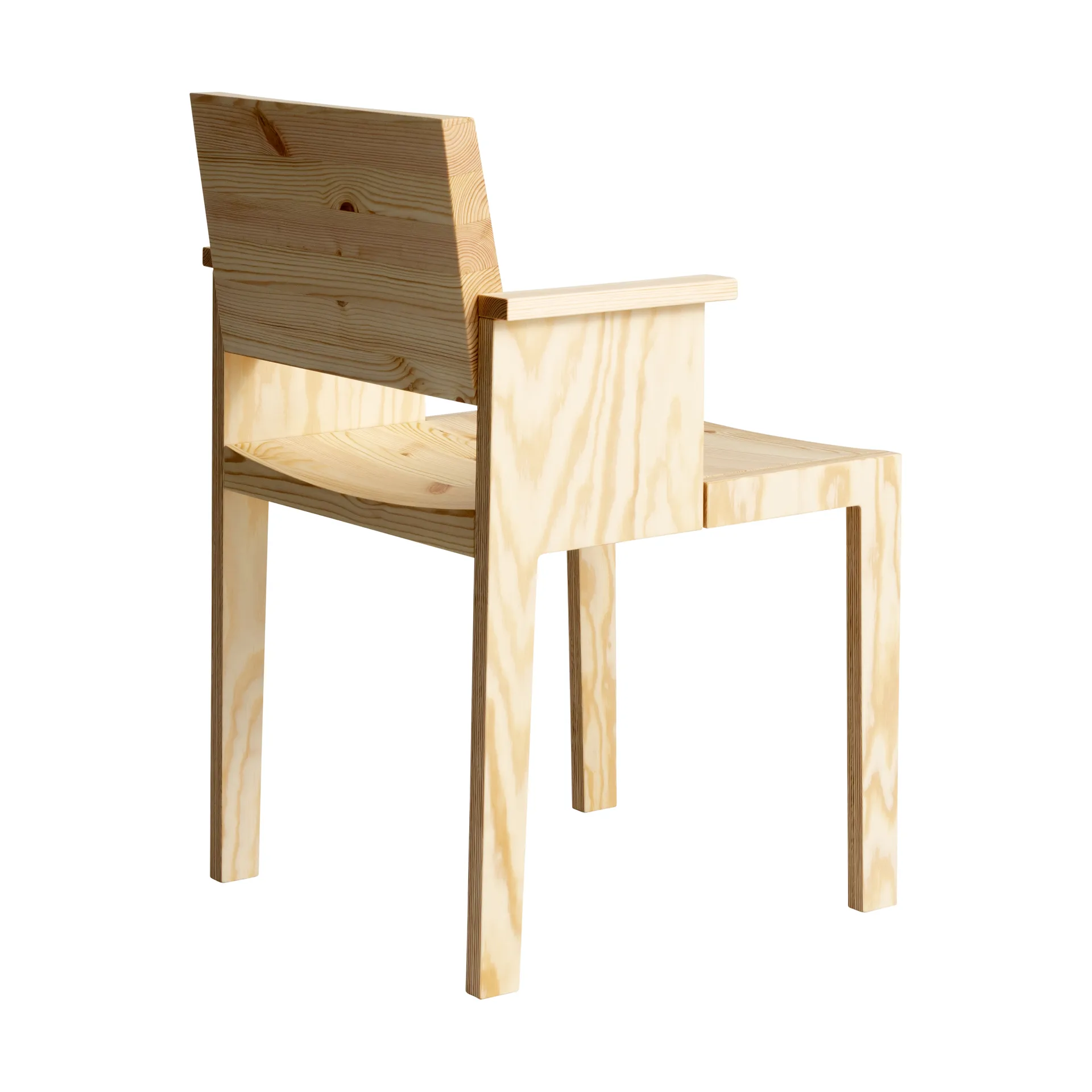 016 Maasto Dining Armchair armstol, Mat olievokset fyrretræ Vaarnii