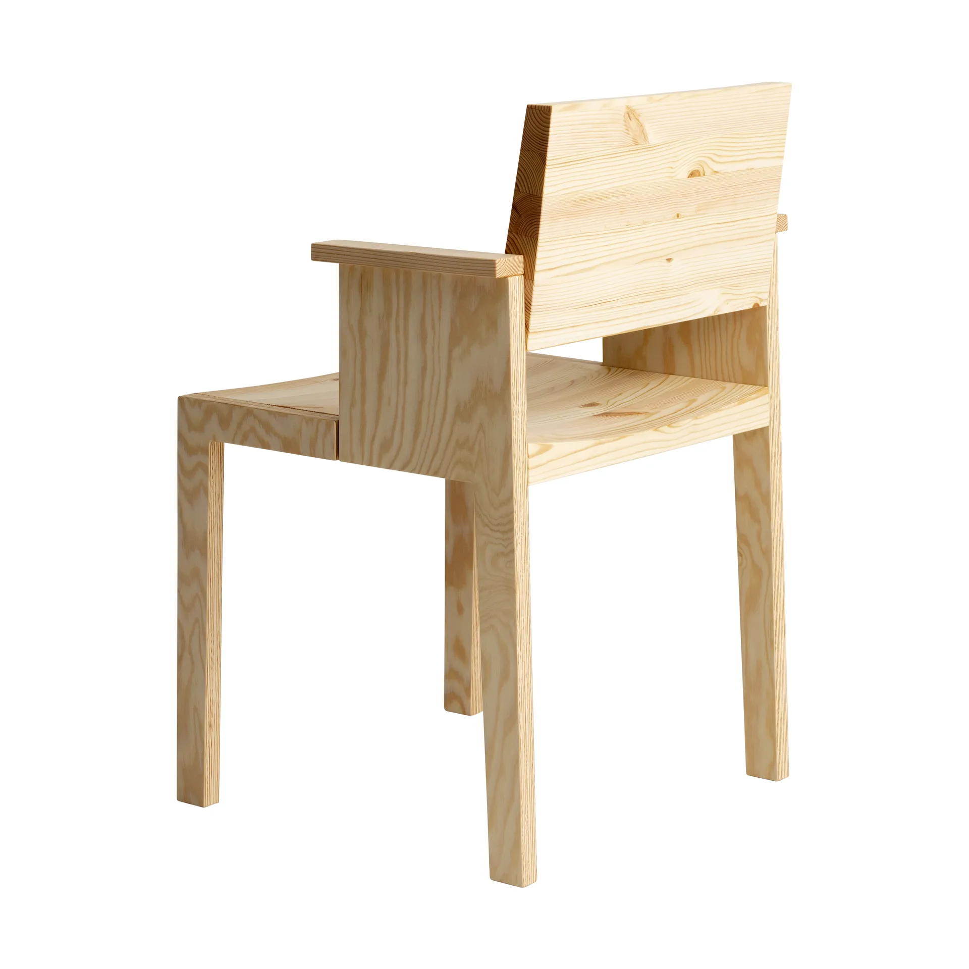 016 Maasto Dining Armchair armstol, Mat olievokset fyrretræ Vaarnii
