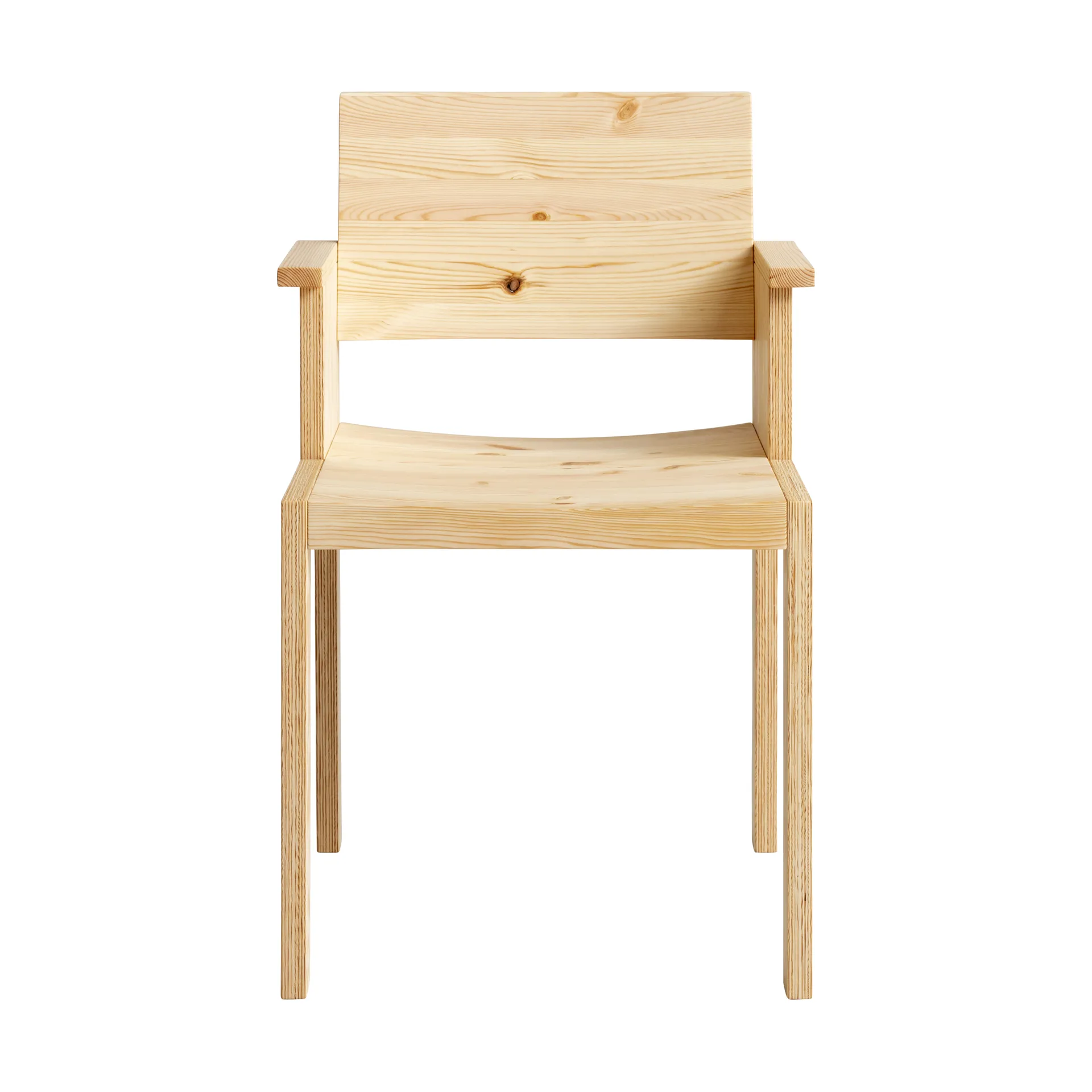 016 Maasto Dining Armchair armstol, Mat olievokset fyrretræ Vaarnii
