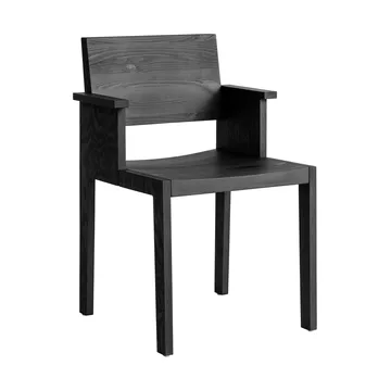 016 Maasto Dining Armchair armstol - Sortbejdset fyrretræ - Vaarnii