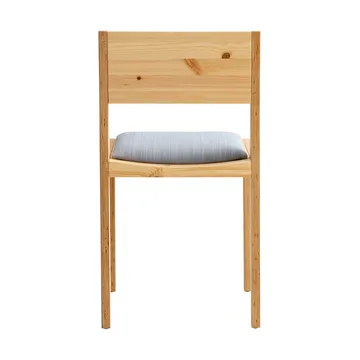 016 Maasto Dining Chair stol - Mat olievokset fyrretræ, frontbeklædt grå - Vaarnii