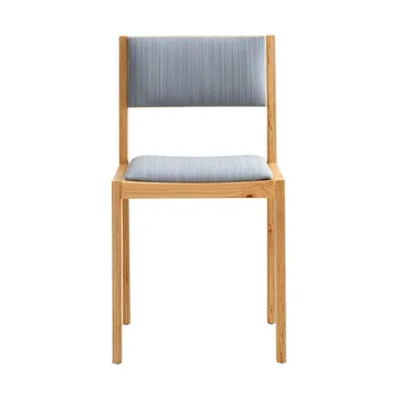 016 Maasto Dining Chair stol - Mat olievokset fyrretræ, frontbeklædt grå - Vaarnii