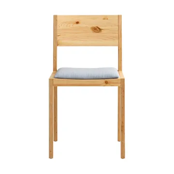 016 Maasto Dining Chair stol - Mat olievokset fyrretræ, polstret sæde grå - Vaarnii