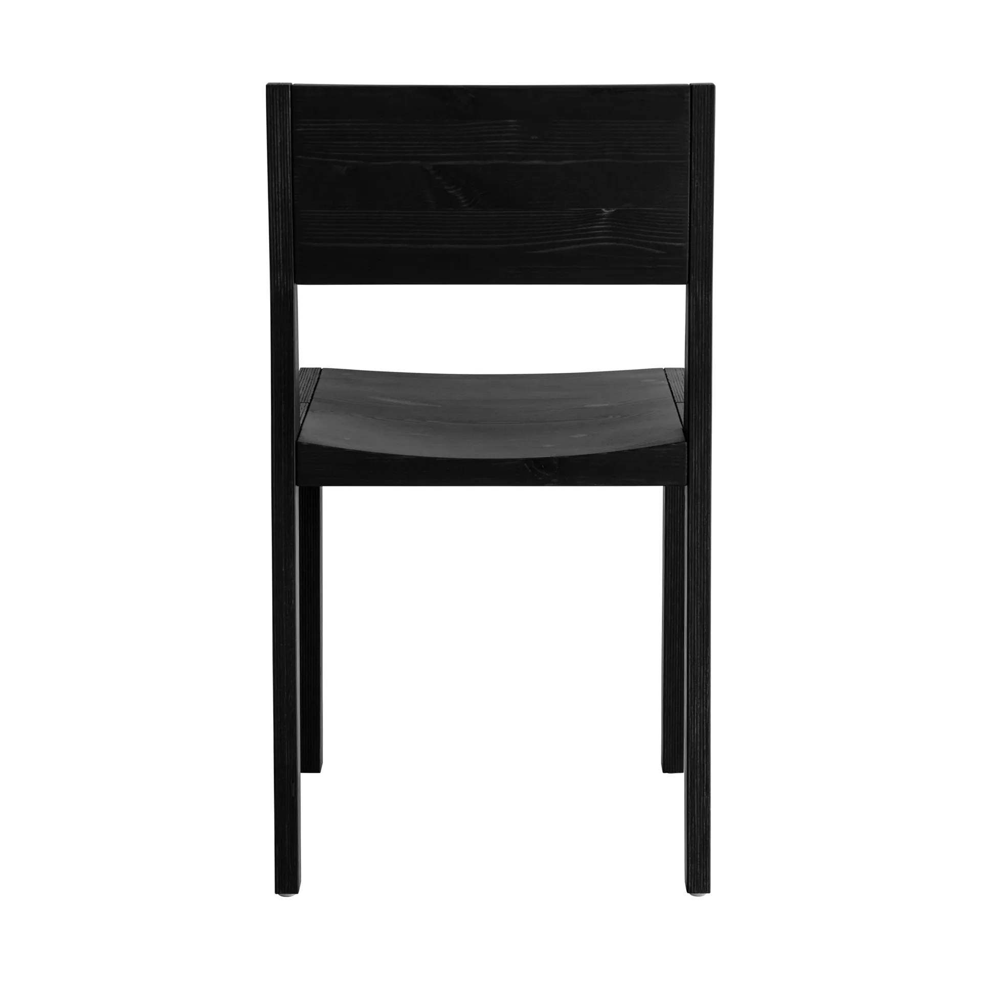 016 Maasto Dining Chair stol, Sortbejdset fyrretræ Vaarnii