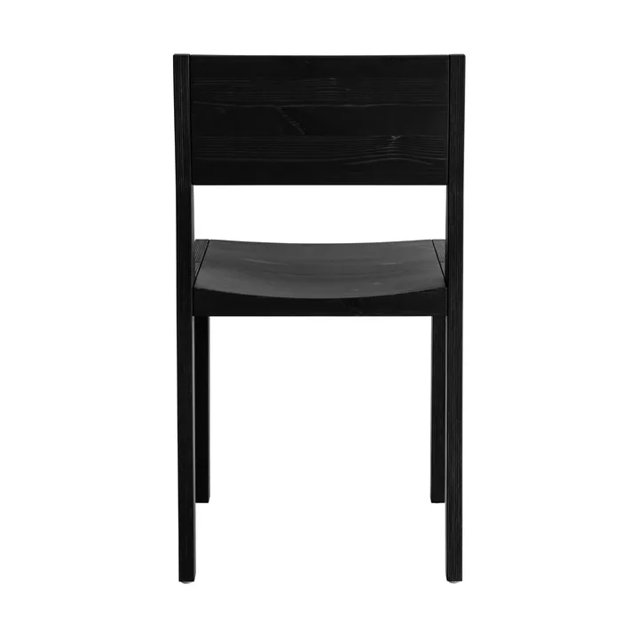 016 Maasto Dining Chair stol - Sortbejdset fyrretræ - Vaarnii