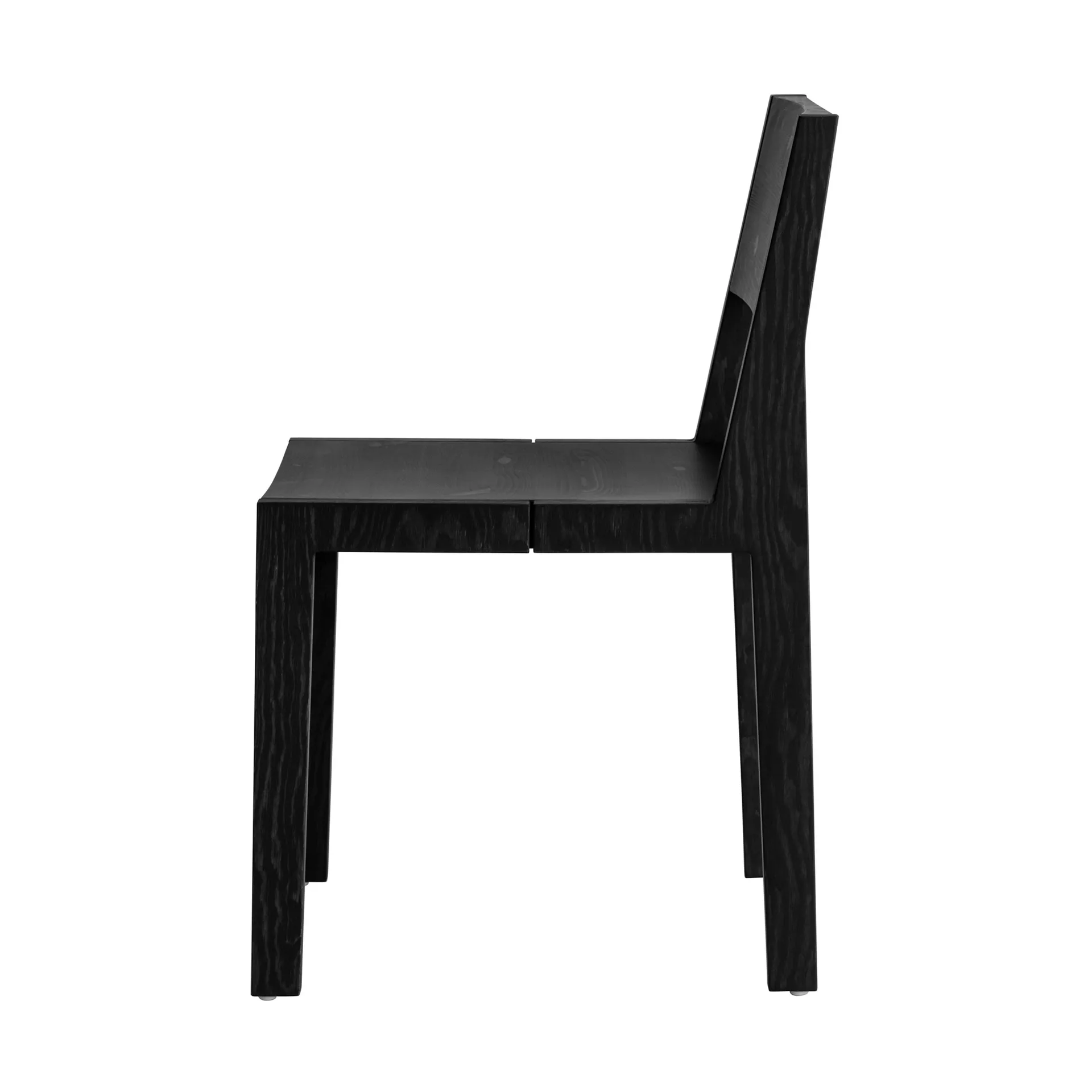 016 Maasto Dining Chair stol, Sortbejdset fyrretræ Vaarnii