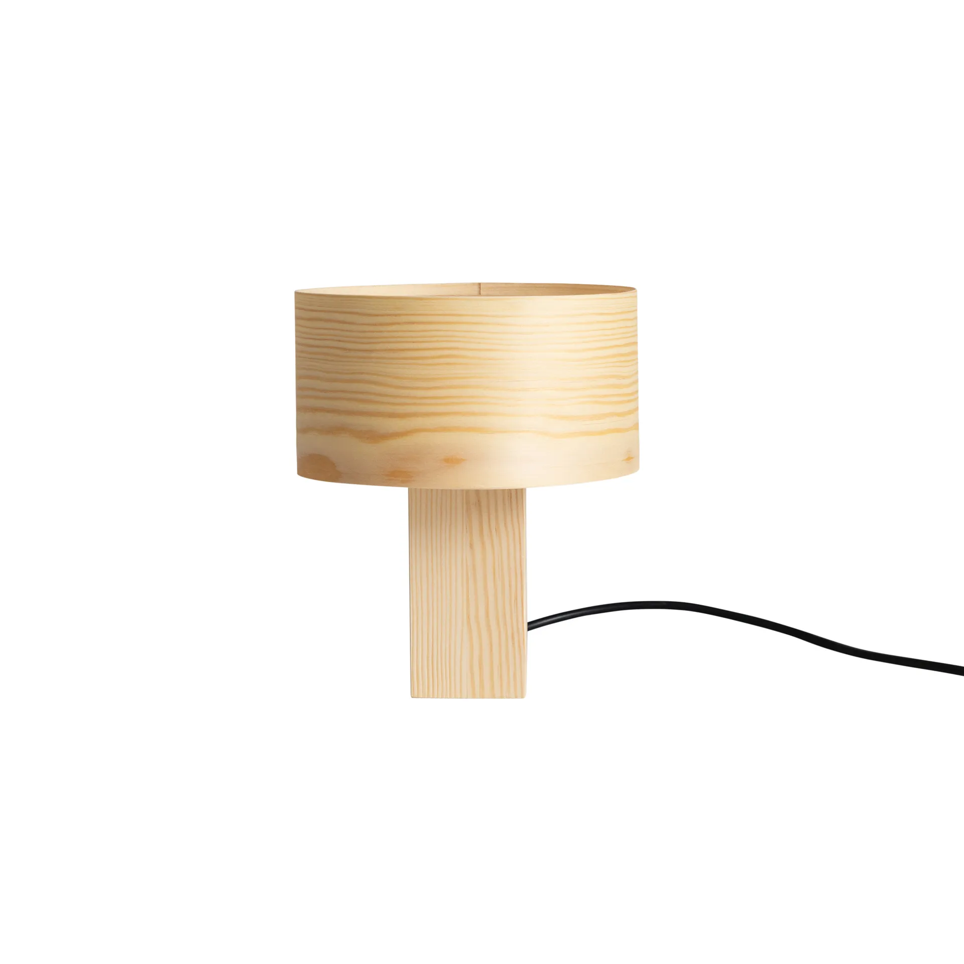 018 Hoop Table Lamp bordlampe, Mat olievokset fyrretræ, 23 cm Vaarnii