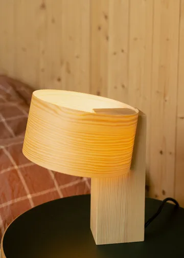 018 Hoop Table Lamp bordlampe - Mat olievokset fyrretræ, 23 cm - Vaarnii