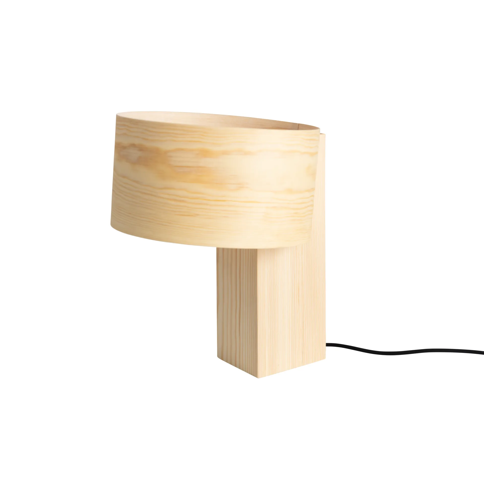 018 Hoop Table Lamp bordlampe, Mat olievokset fyrretræ, 34 cm Vaarnii