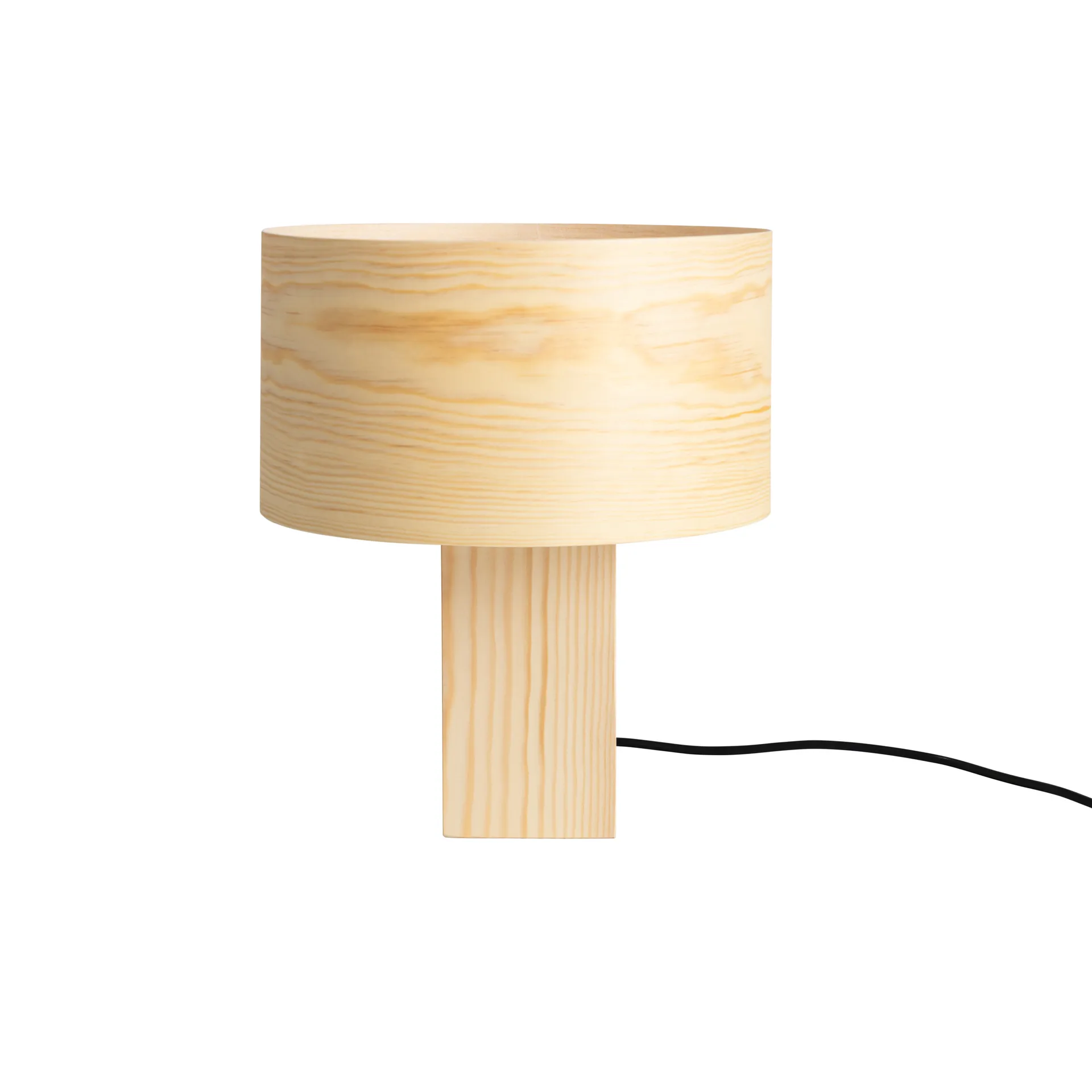 018 Hoop Table Lamp bordlampe, Mat olievokset fyrretræ, 34 cm Vaarnii