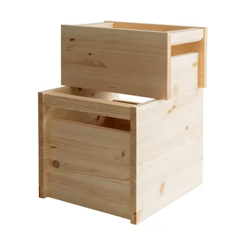 020 Koppa Crate opbevaringskasse - Olievokset fyr, large 38x43x36 cm - Vaarnii