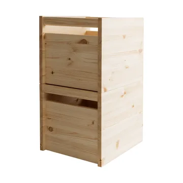 020 Koppa Crate opbevaringskasse - Olievokset fyr, large 38x43x36 cm - Vaarnii