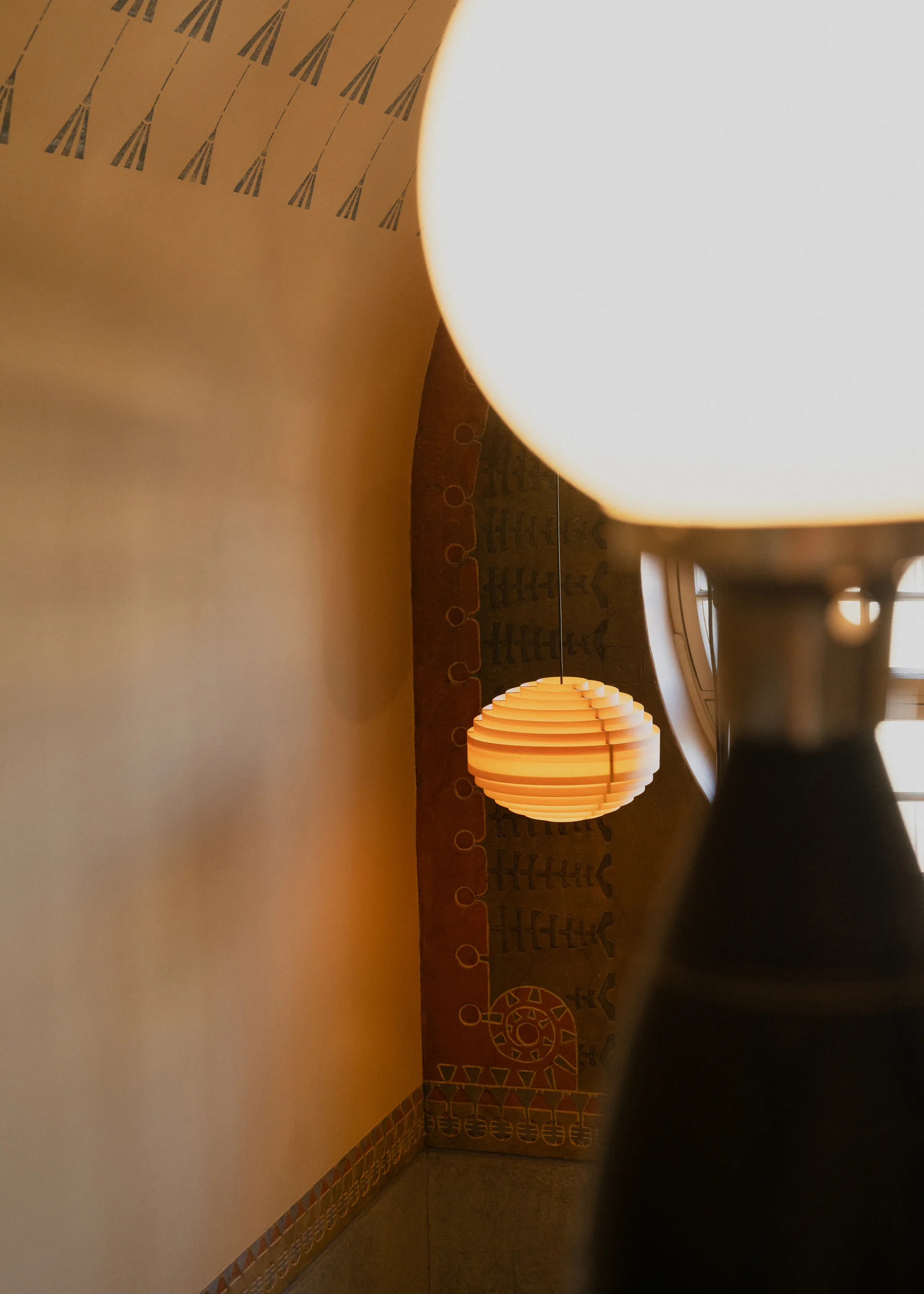 1002 Hans Pendant pendel, Mat olievokset fyrretræ, Ø46 cm Vaarnii