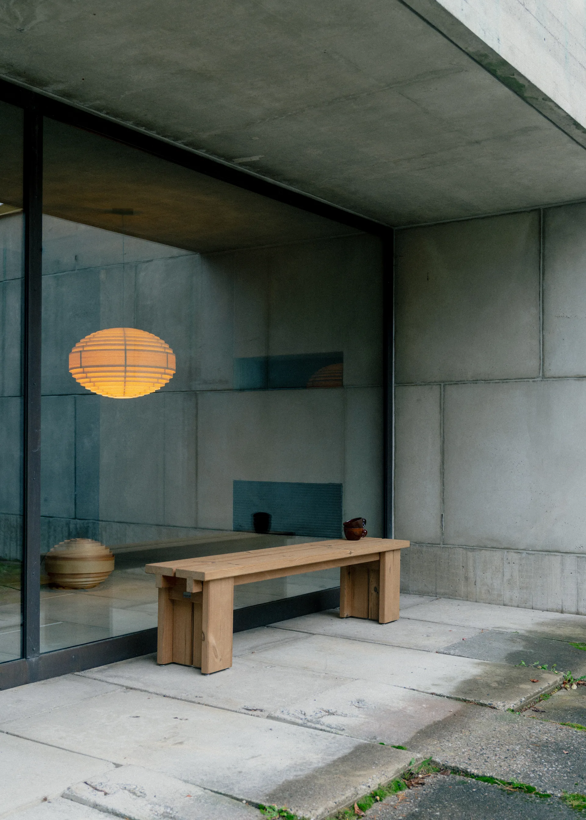 1002 Hans Pendant pendel, Mat olievokset fyrretræ, Ø46 cm Vaarnii