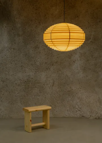 1002 Hans Pendant pendel - Mat olievokset fyrretræ, XL Ø70 cm - Vaarnii