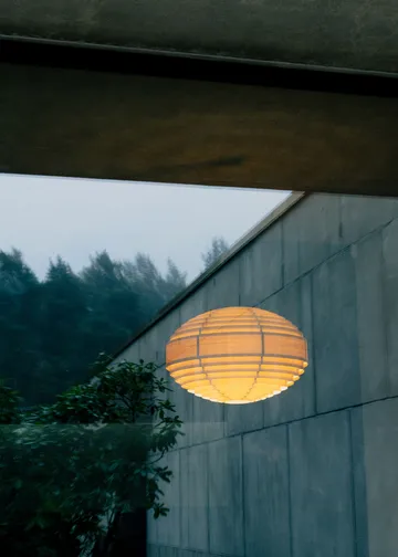 1002 Hans Pendant pendel - Mat olievokset fyrretræ, XL Ø70 cm - Vaarnii