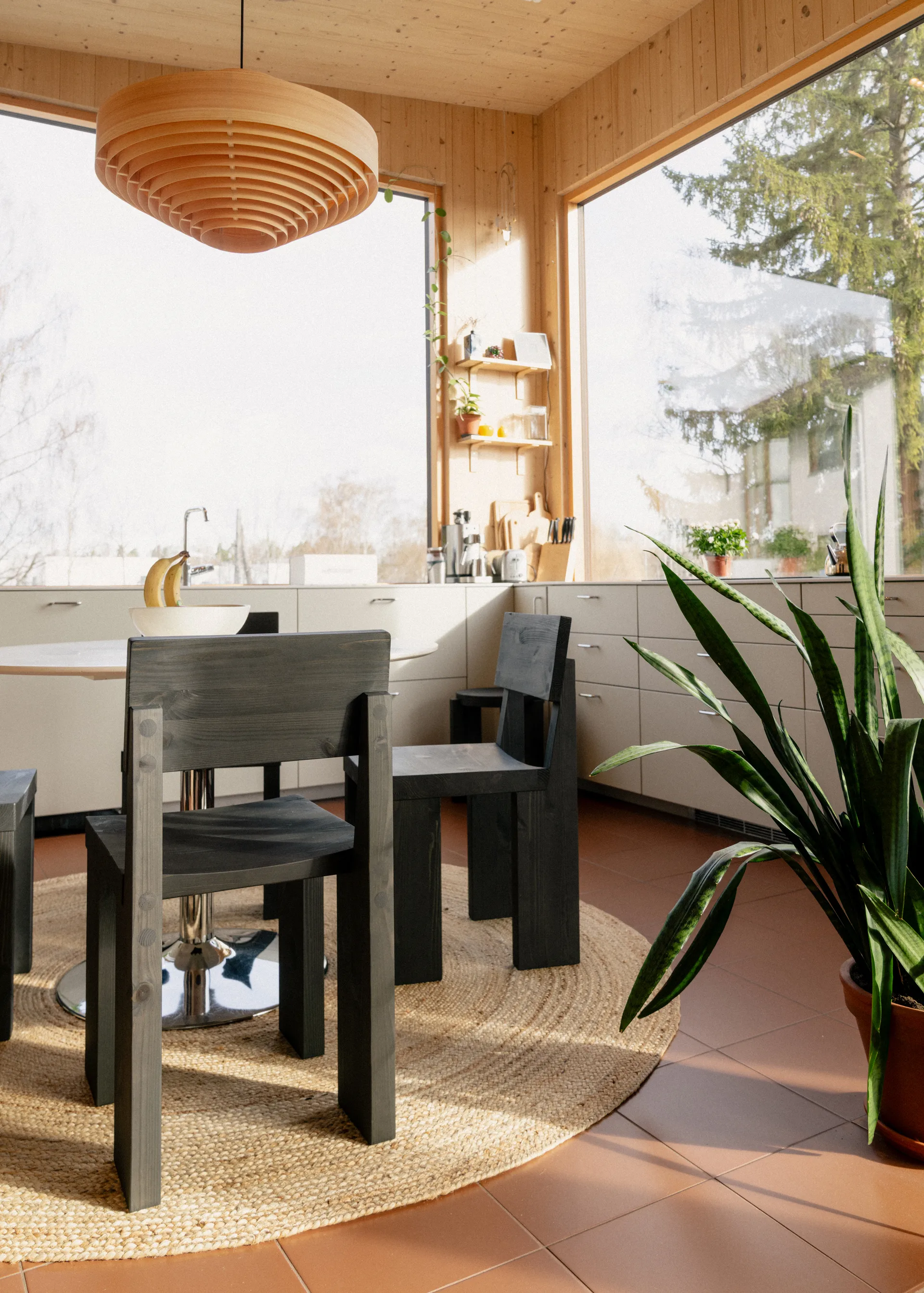 1003 Hans Pendant pendel, Mat olievokset fyrretræ, Ø60 cm Vaarnii