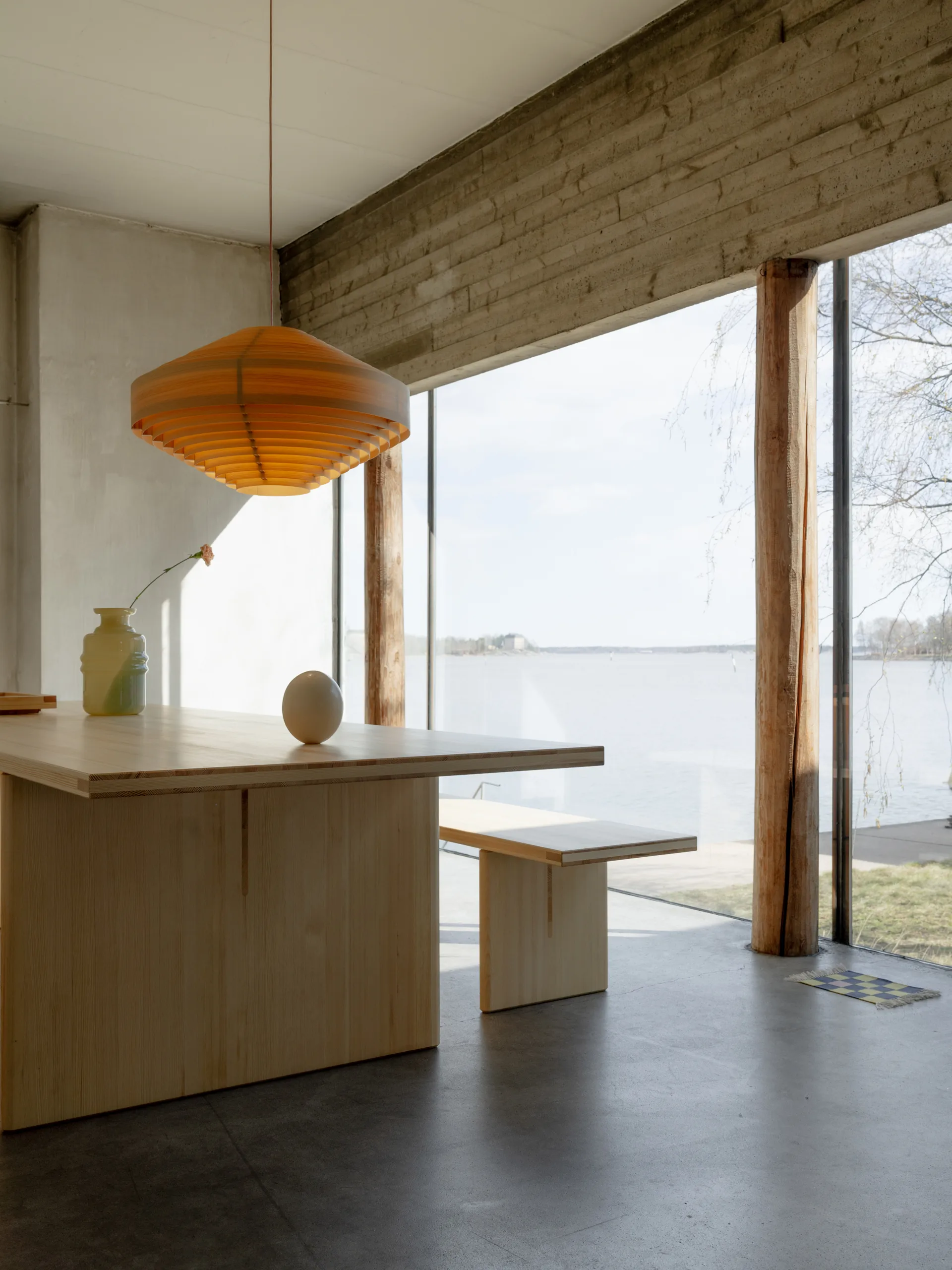 1003 Hans Pendant pendel, Mat olievokset fyrretræ, Ø60 cm Vaarnii