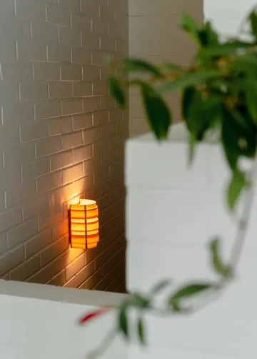 1004 Hans Wall Light - Mat olievokset fyrretræ, 16x24 cm - Vaarnii