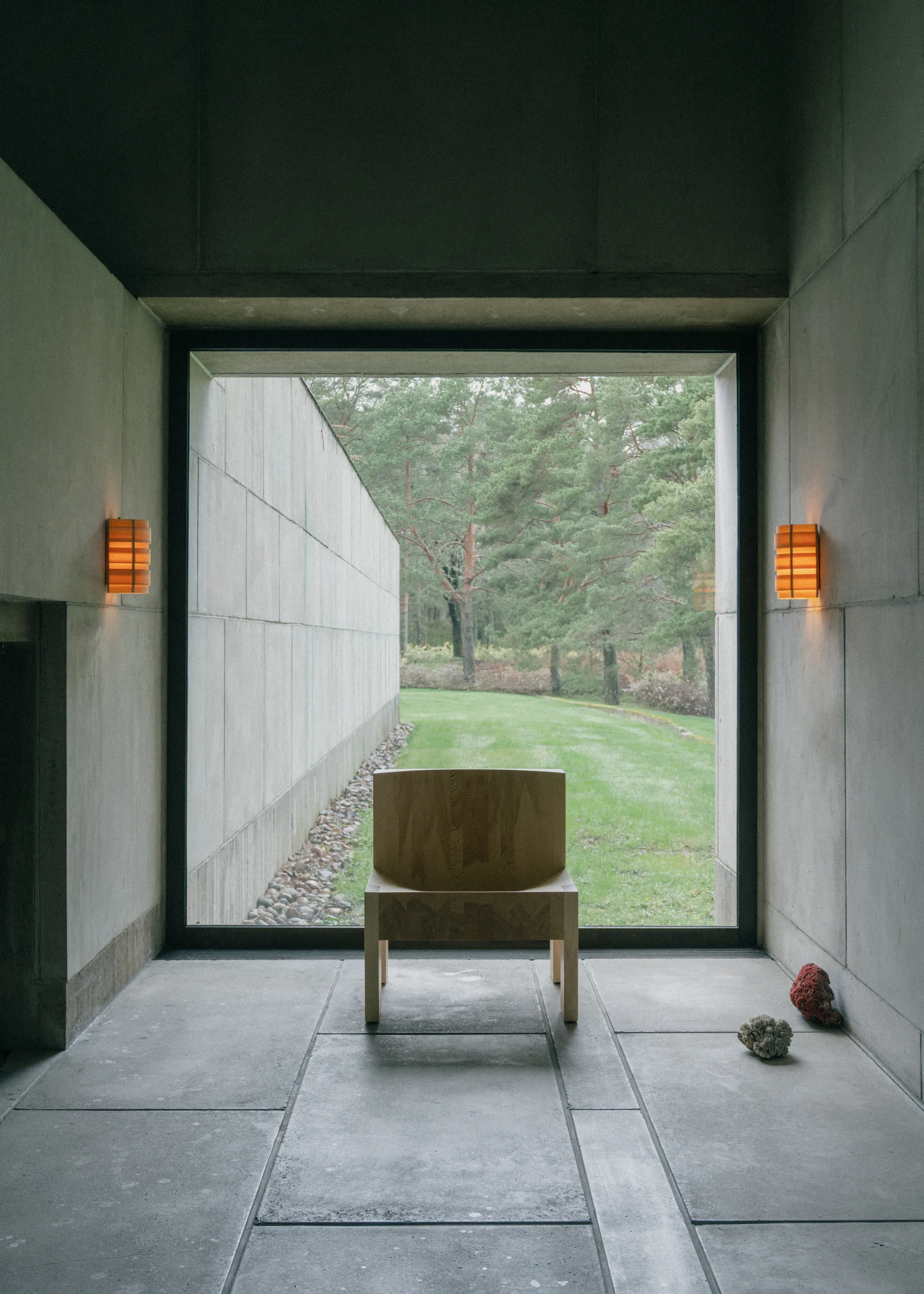 1004 Hans Wall Light, Mat olievokset fyrretræ, 16x24 cm Vaarnii