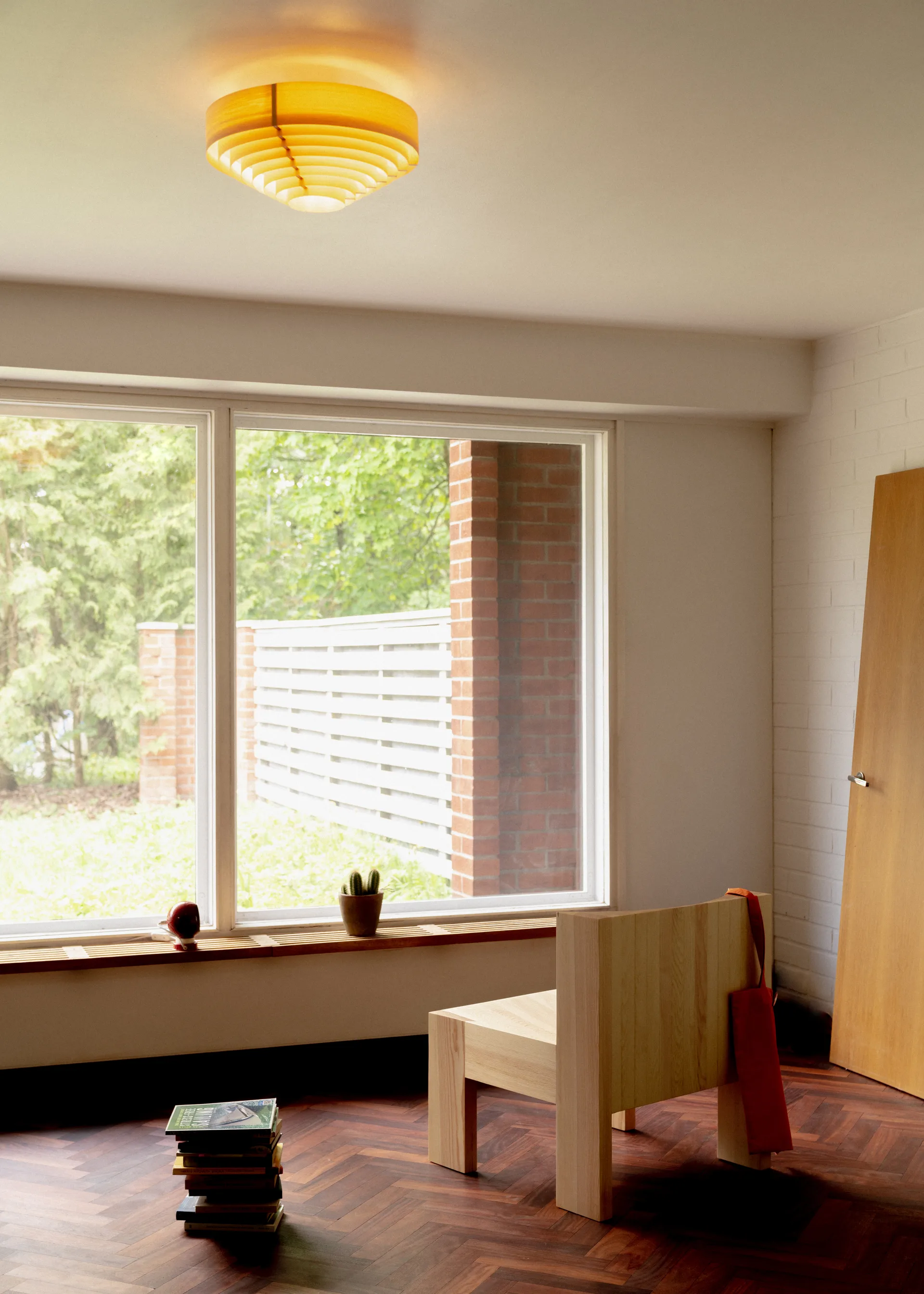 1005 Hans Ceiling Light plafond, Mat olievokset fyrretræ, Ø42 cm Vaarnii