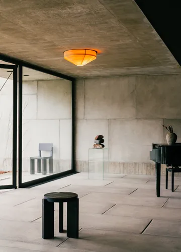 1005 Hans Ceiling Light plafond - Mat olievokset fyrretræ, Ø42 cm - Vaarnii