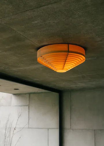 1005 Hans Ceiling Light plafond - Mat olievokset fyrretræ, Ø55 cm - Vaarnii